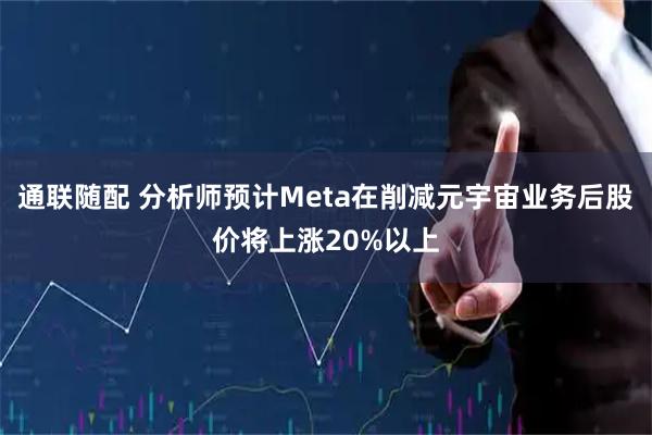 通联随配 分析师预计Meta在削减元宇宙业务后股价将上涨20%以上