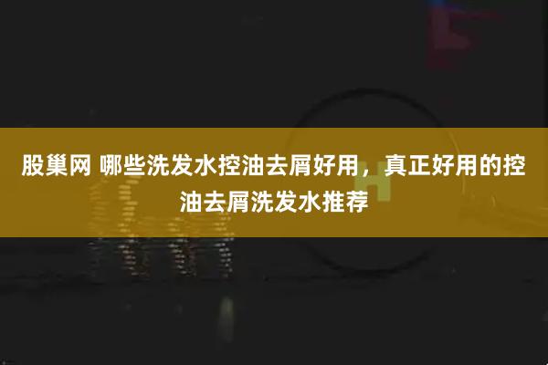 股巢网 哪些洗发水控油去屑好用，真正好用的控油去屑洗发水推荐