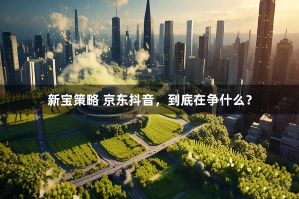 新宝策略 京东抖音，到底在争什么？